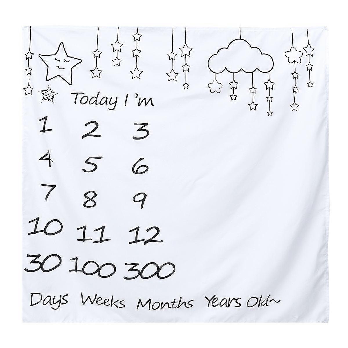 Photography Backdrop Blanket for Newborn Star 2Pcs Set