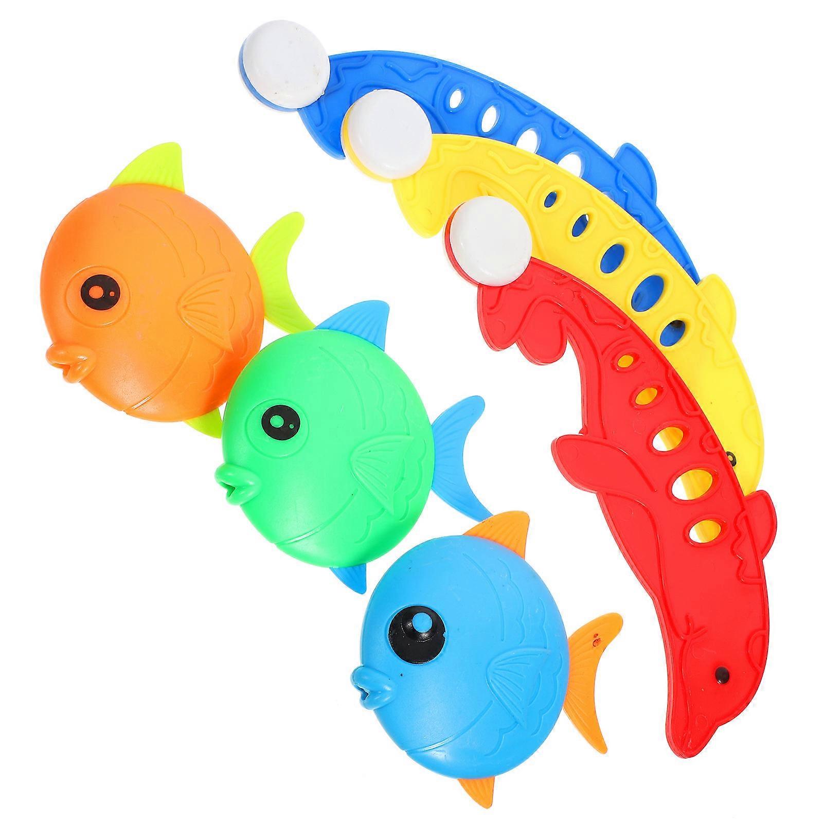 Plastic Diving Toy Set 6Pcs Dolphin and Fish for Pool Fun