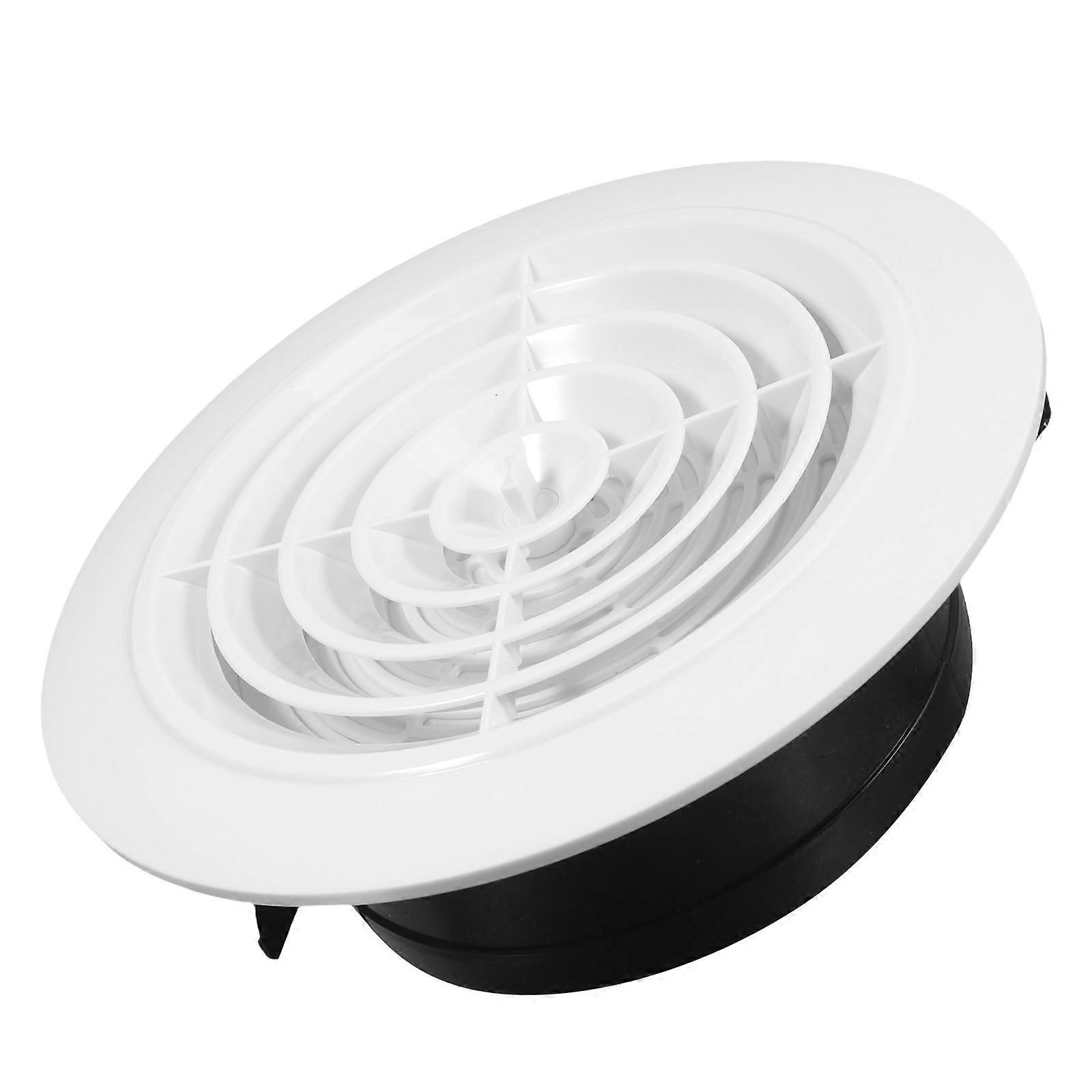 White Adjustable Ceiling Vent Cover ABS Airflow Control for Ventilation