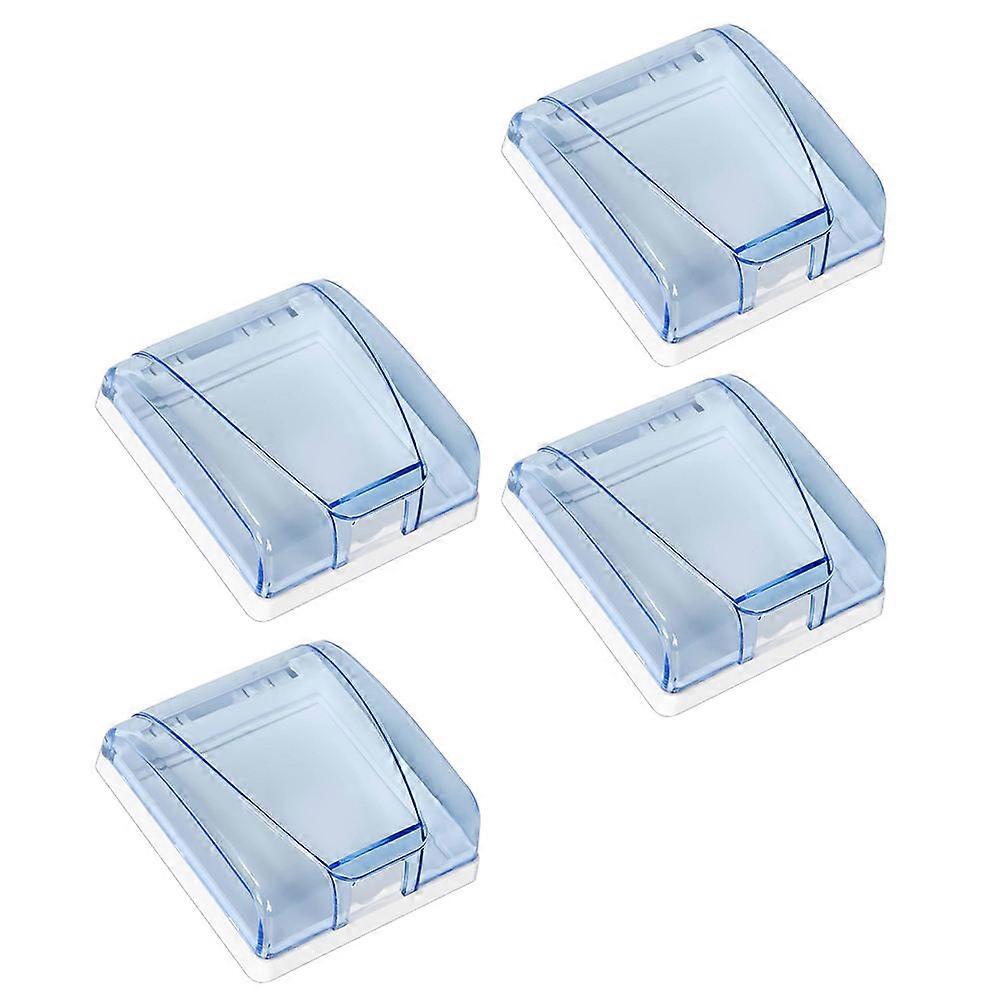 Wall Protector Cover Waterproof Box for Home Use 4Pcs Blue Pc Socket Box