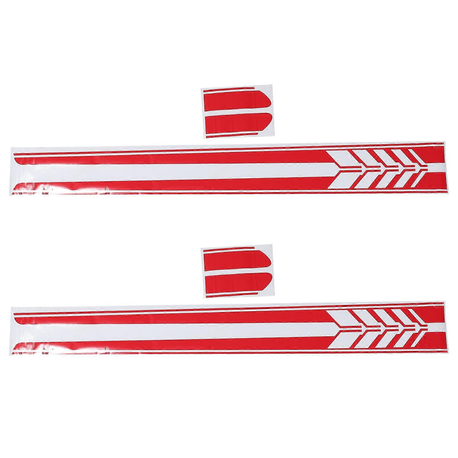 Racing Decals Car Stripe Decals Car Owners Scratch Coverage Sun-Proof 2Pcs