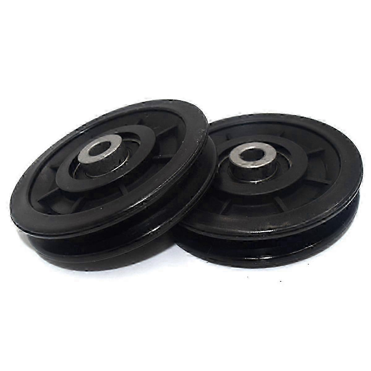 Fitness Machine Pulley Rollers, 90mm Nylon Bearing Wheels