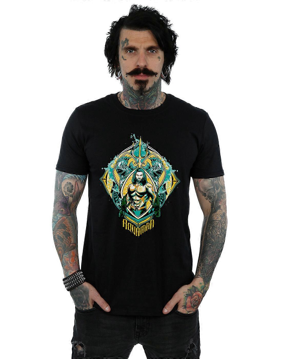 DC Comics mannen Aquaman de loopgraaf Crest T-Shirt