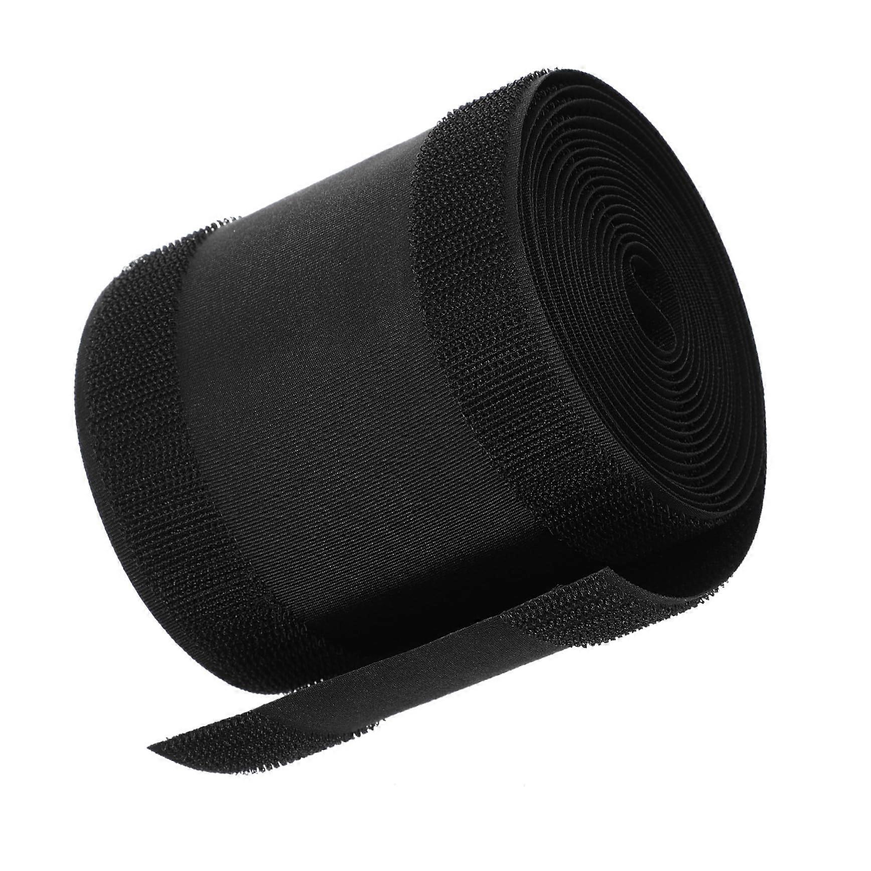 Floor Cable Cover with Hook Loop Strap Cord Protector Sleeve for Carpet and Office Wire Management