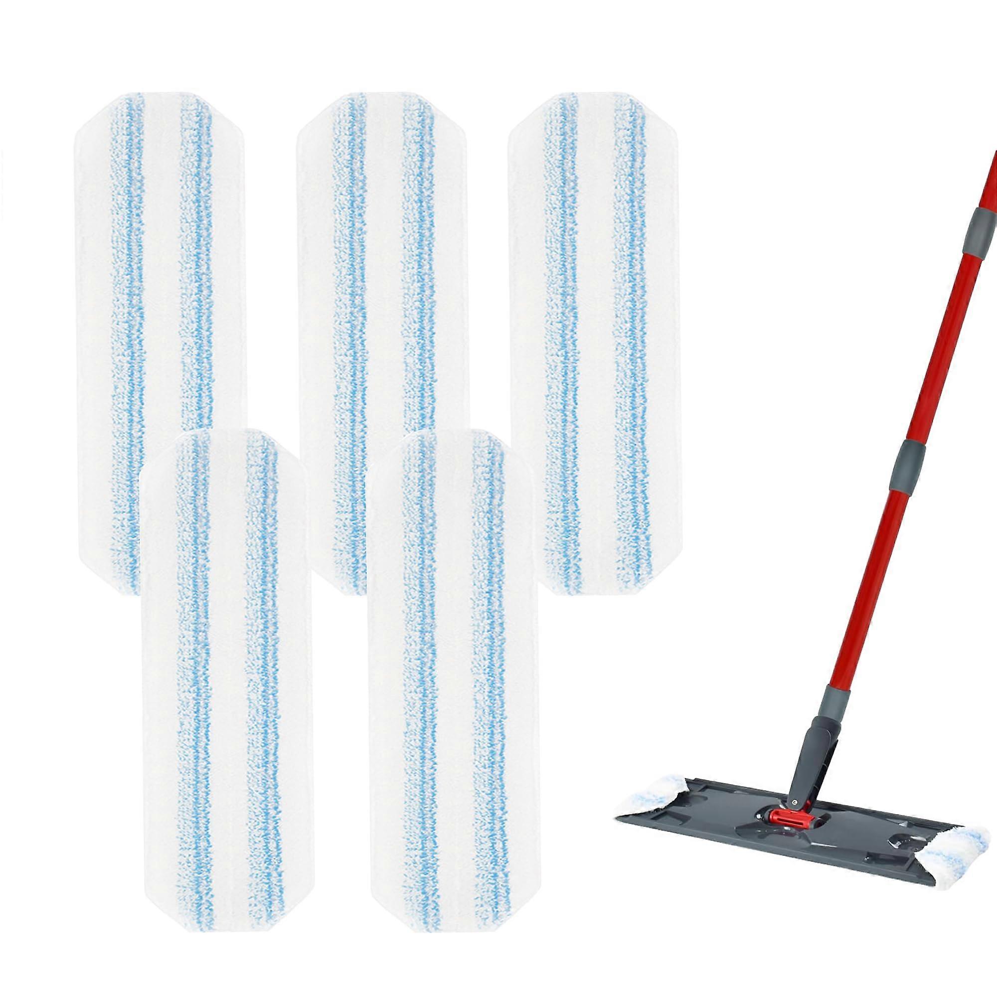 5 Pack Microfiber Mop Pads for Vileda H2Pro,  Absorbency Mop Refills, Machine Washable and Reusable
