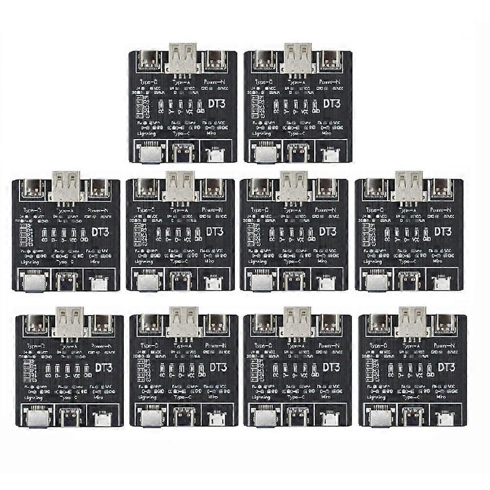 USB Cable Tester Board for TypeC Micro Compatible with IOS Android with Fast Detection and Short Circuit Protection