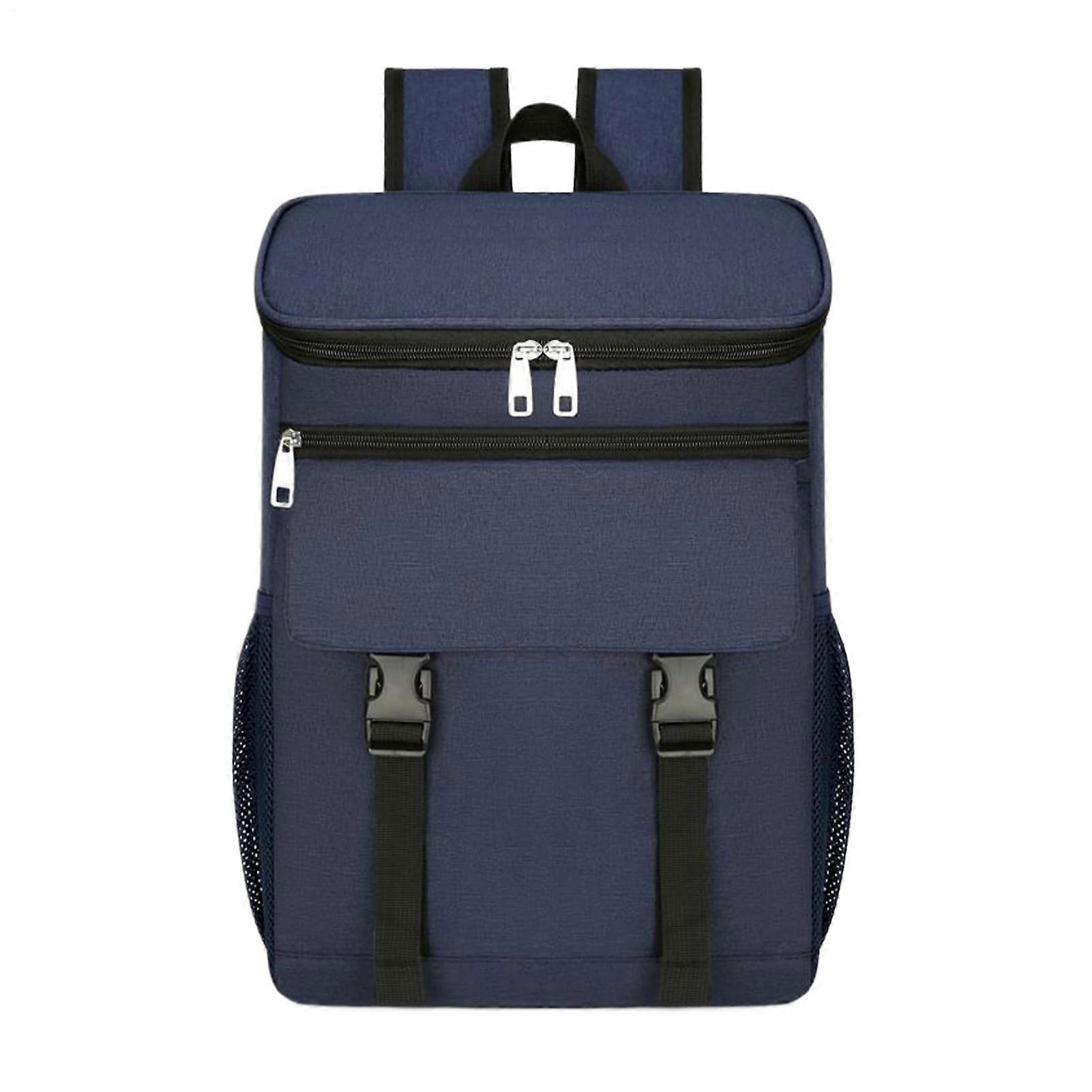 Cooler Backpack with Large Capacity LeakProof Insulation for Camping Hiking Beach Trips Blue