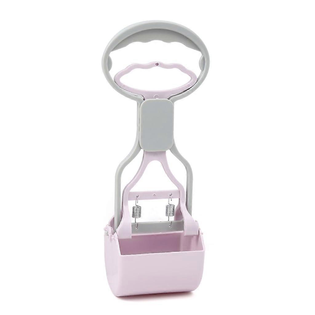 Dog Pooper Scooper for Yard with Long Handle, OneHanded Foldable Double Spring Easy Clean