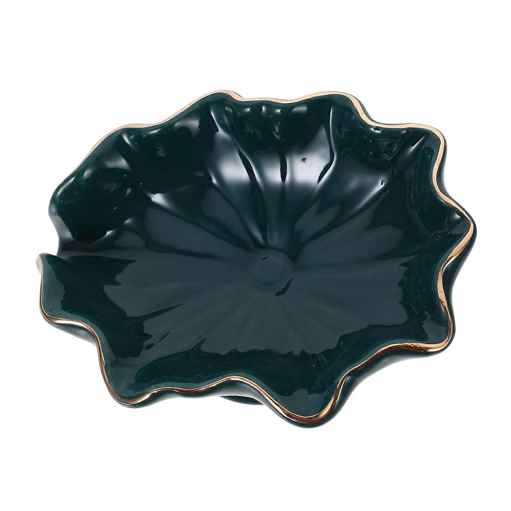 Ceramic Soap Dish with Drain, SelfDraining Bathroom Soap Holder for Countertop and Decorative Use