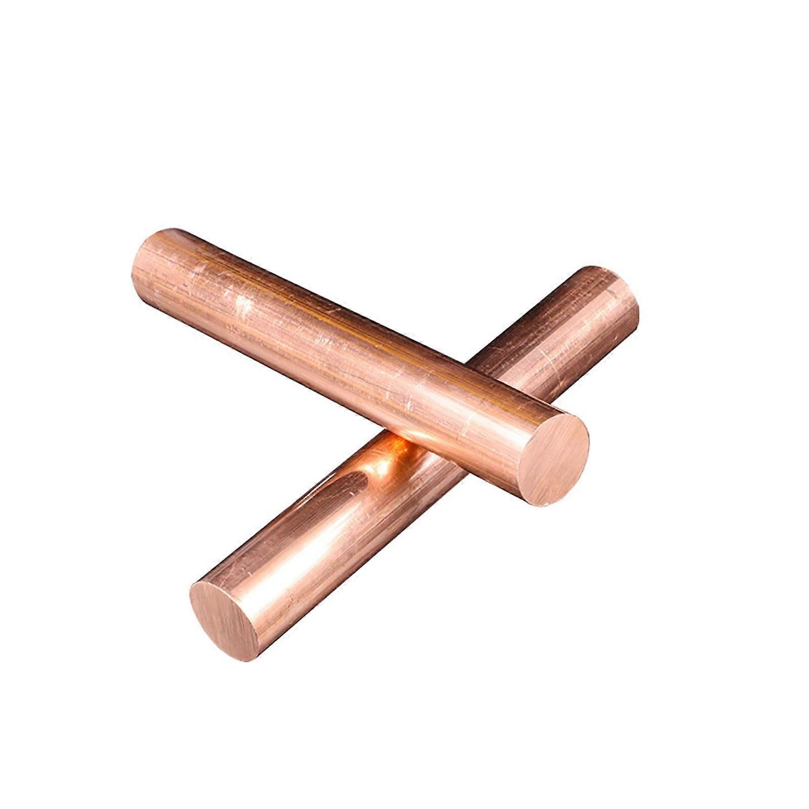 15mm Copper Rod 250mm Length Solid Round Bar for Metalworking and Precision Machining