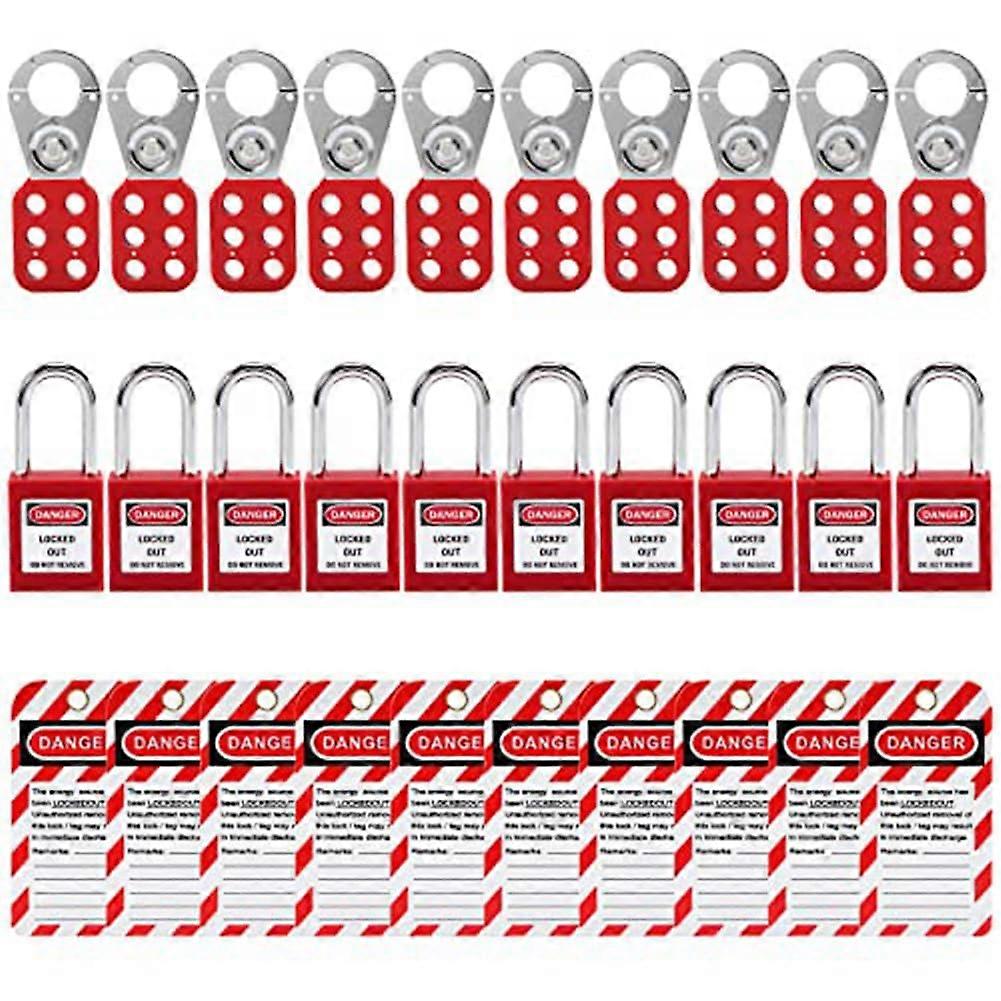 Lockout Tagout Kit with Safety Padlock Set for Electrical and Industrial MultiDevice Locking