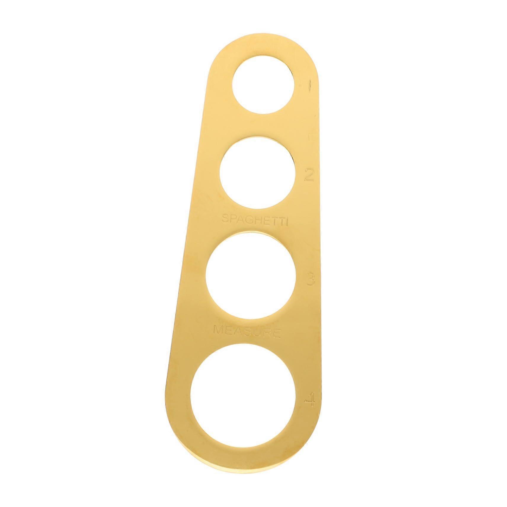 Stainless Steel Spaghetti Measuring Tool with 4Hole Accurate Pasta Portion Control for Kitchen