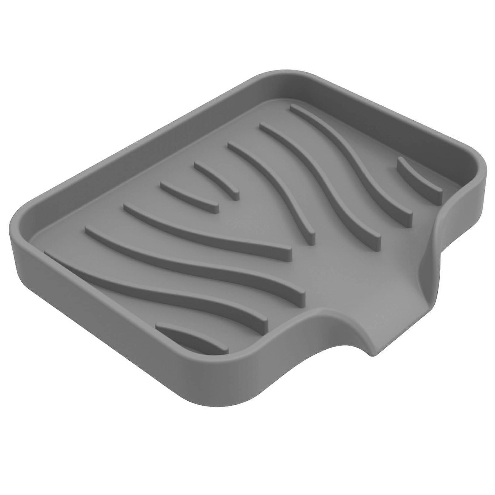 Silicone Soap Dish with SelfDraining Design and NonSlip Base for Bathroom Kitchen Sink