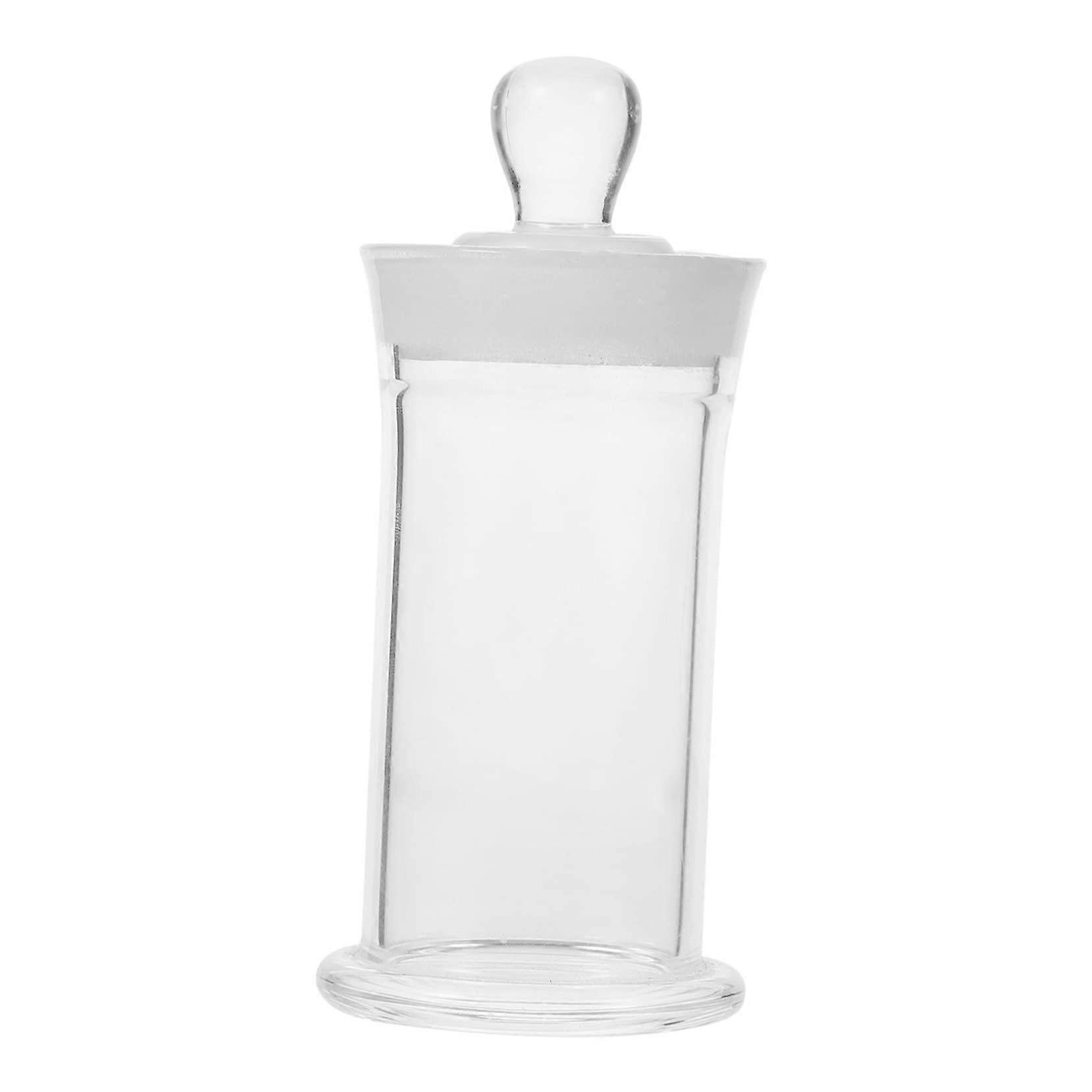 Transparent Borosilicate Glass Sample Bottle Laboratory Vial with Stable Solid Base for Storage