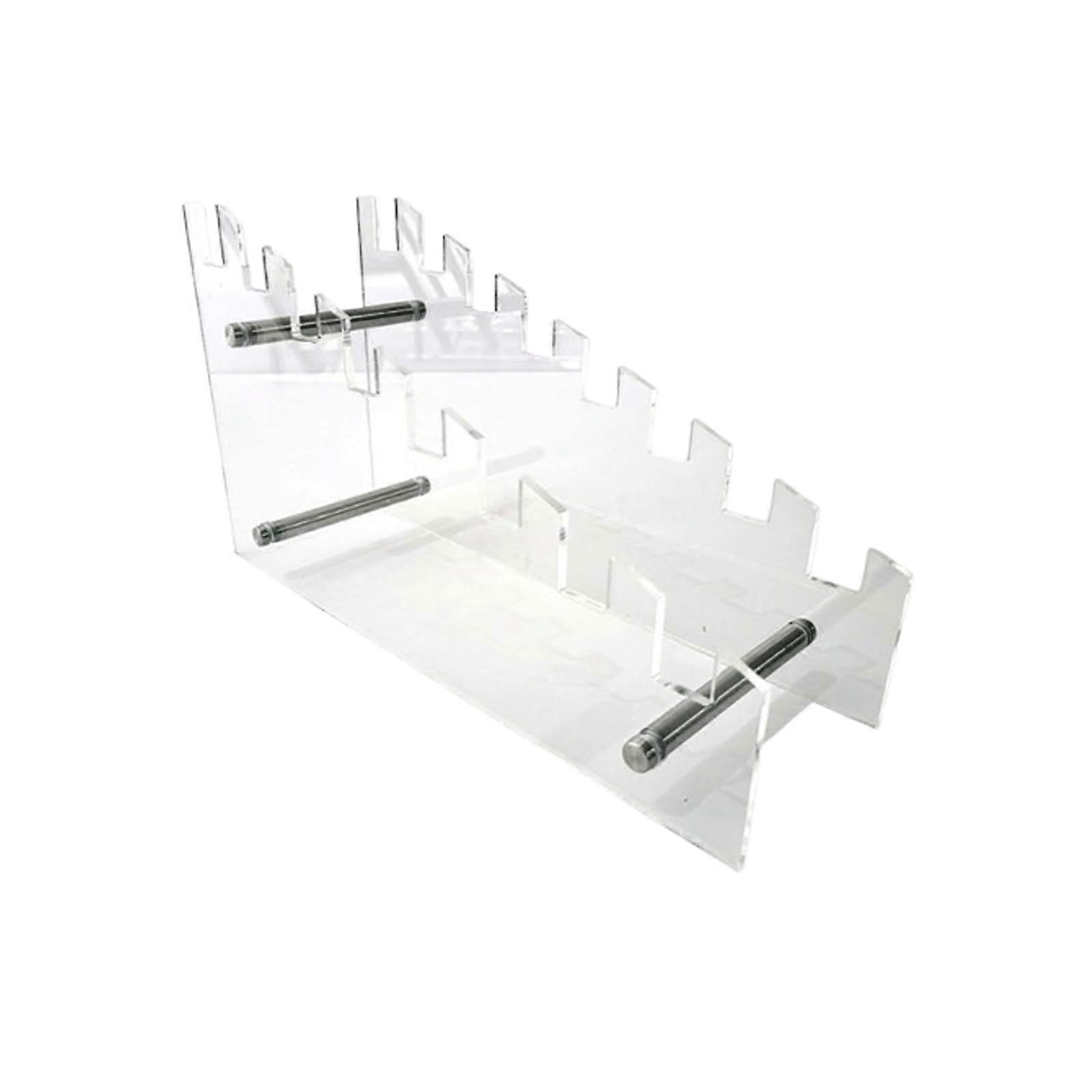Tile Sample Display Stand, Clear Acrylic 8 Tier Countertop Rack for Ceramic, Stone and Wood Samples