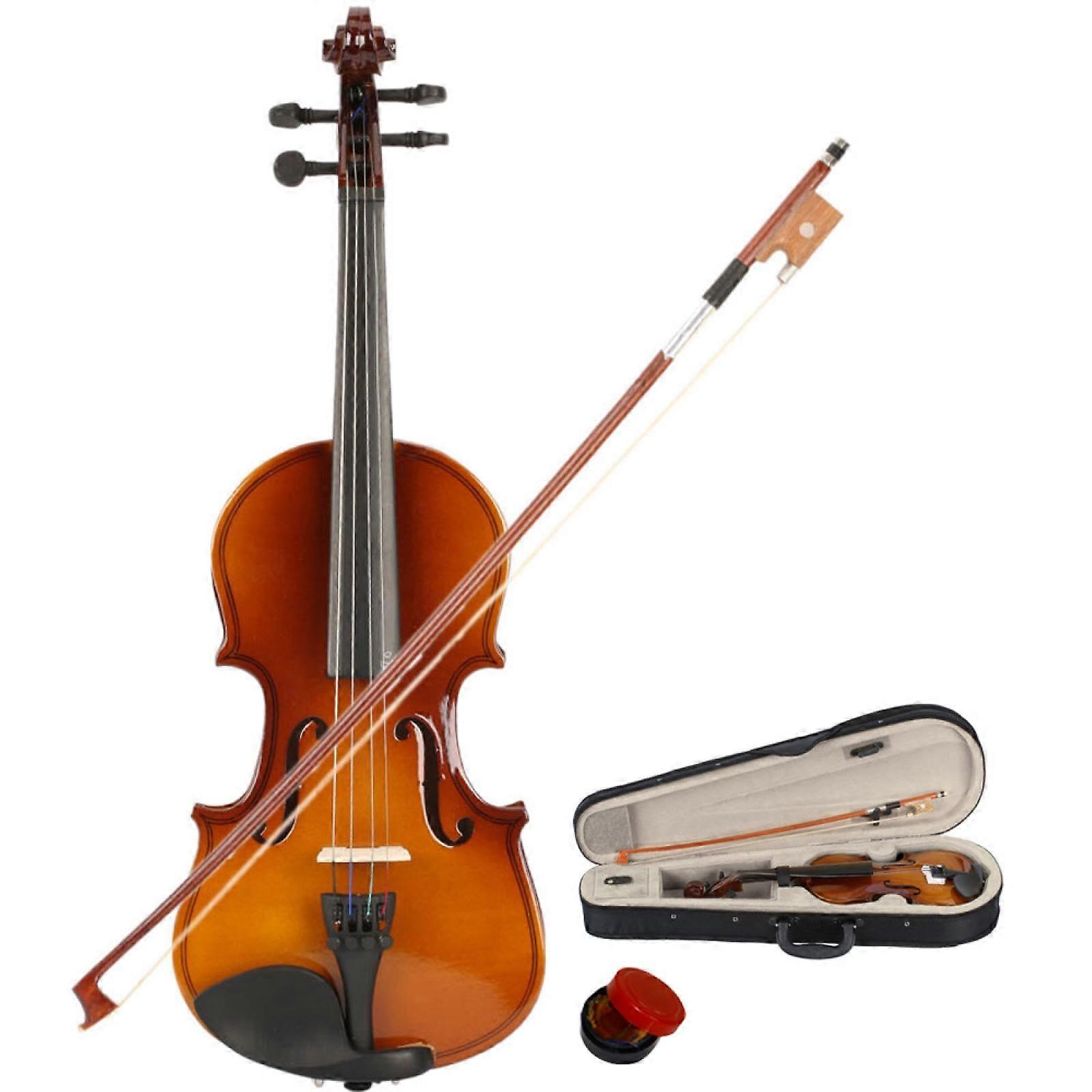1/8 Size Kids Violin Beginner Set with Bow Case and Rosin ReadytoPlay