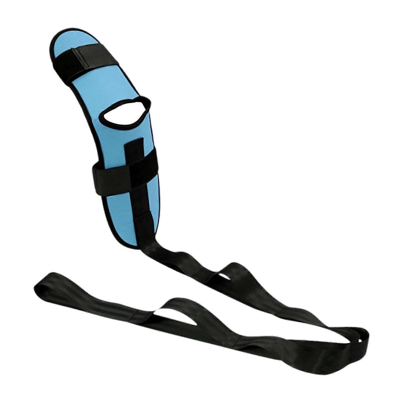 Stretching Strap with Loops for Flexibility Training, Non Elastic Leg Stretcher for Hamstring and Calf