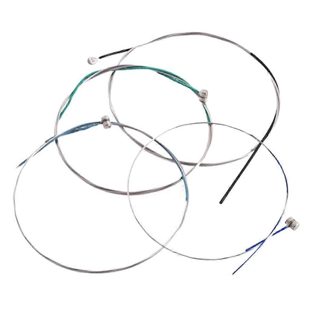 Nickel Plated Alloy Wound Violin Strings Set 4/4 Full Size, Clear Balanced Tone and Stable Tuning