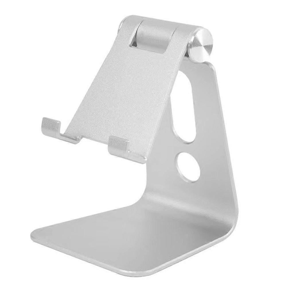For IPad Tablet Holder Bracket 3.5-11 Inch Single Fold Adjustable Holder Desktop Silver