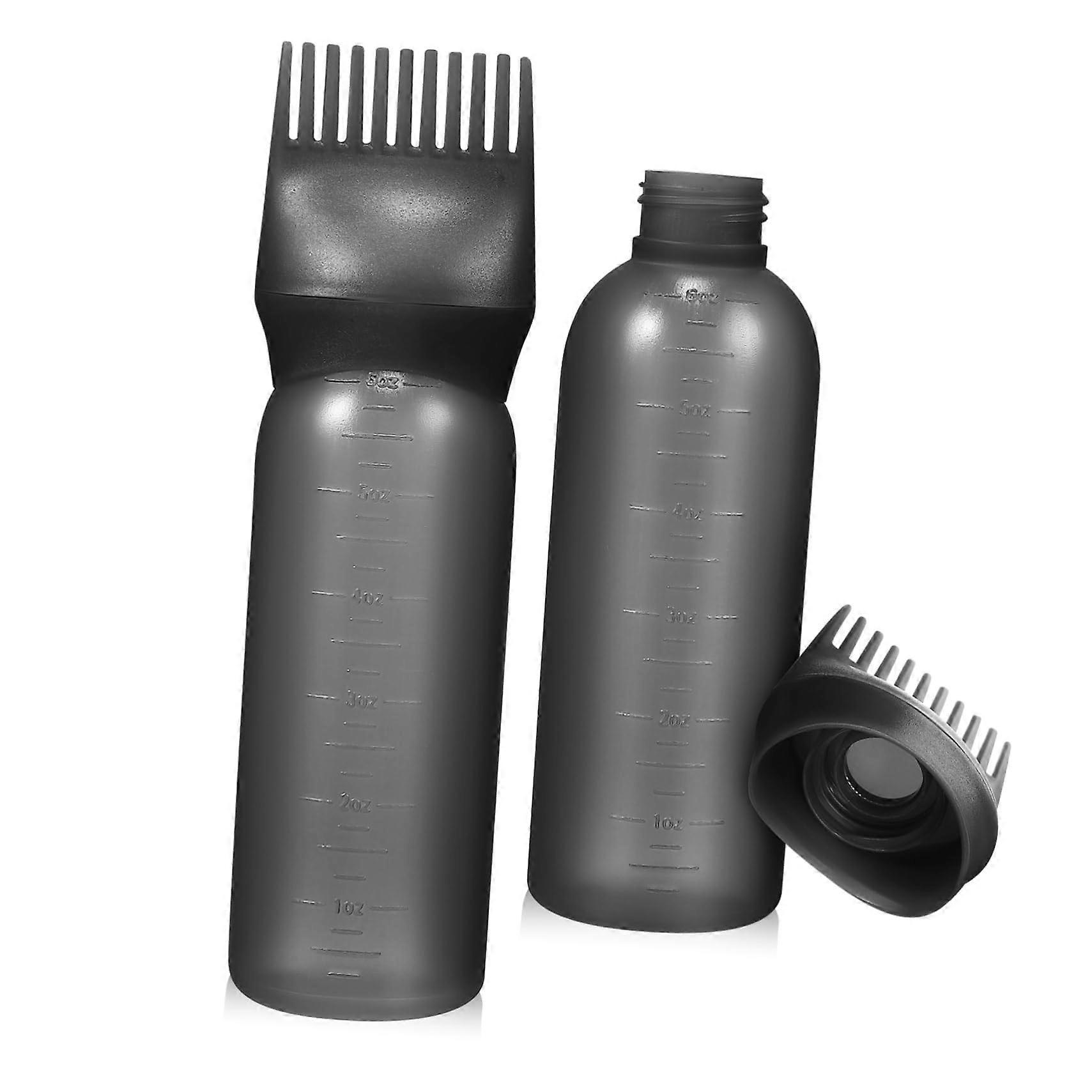 2pcs Hair Dye Applicator Bottle with Root Comb for Even Coverage and Salon or Home Use