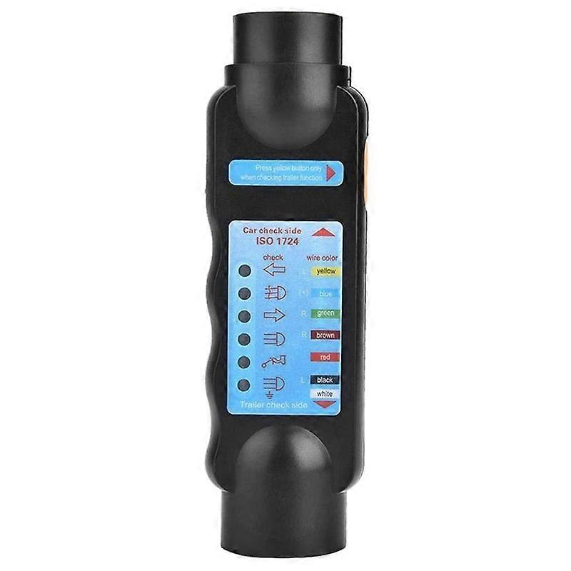 7-Core Trailer Tester 12V RV Wiring Signal Tester Plug Socket