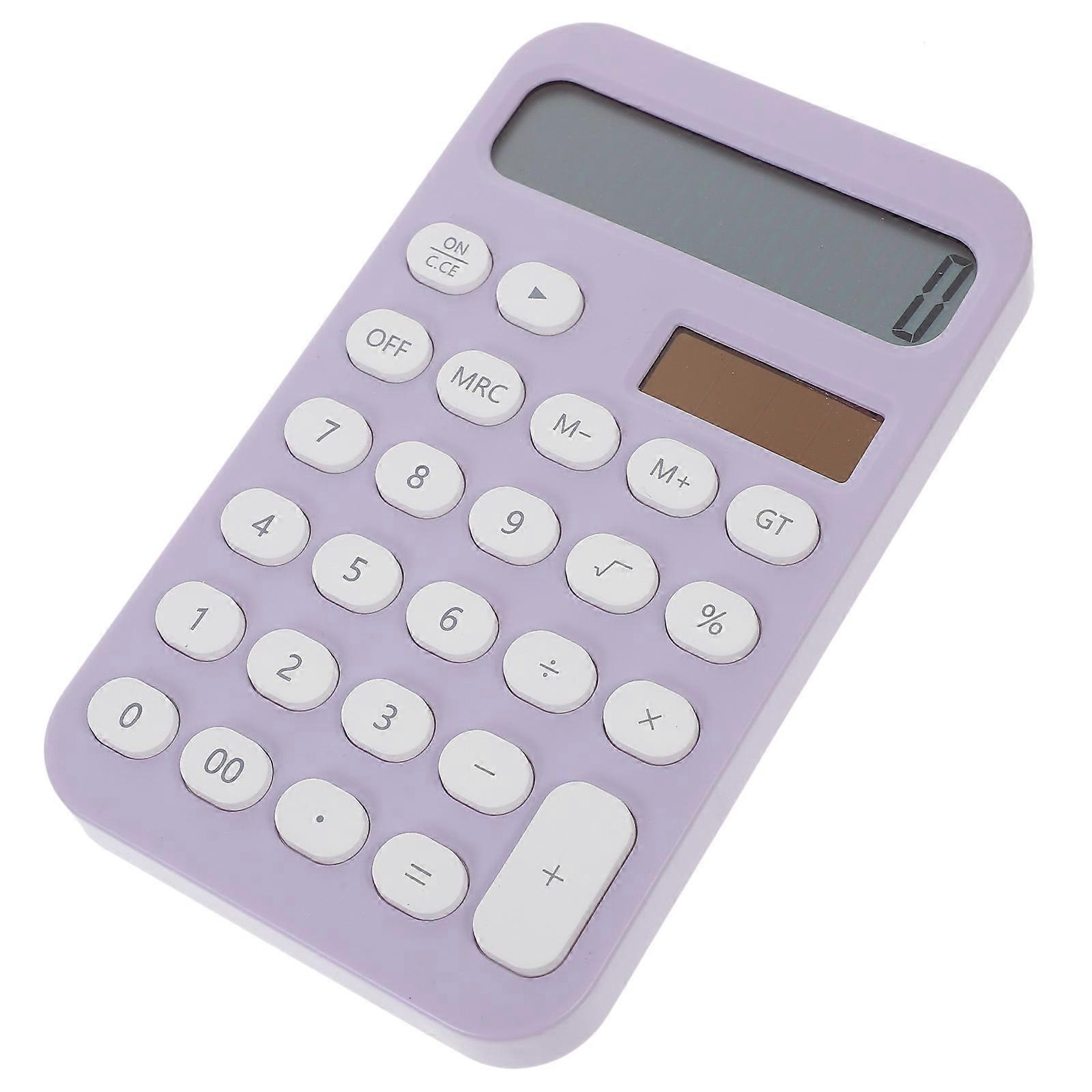 Calculator Small Desktop Calculator for Calculating 2Pcs Purple Design