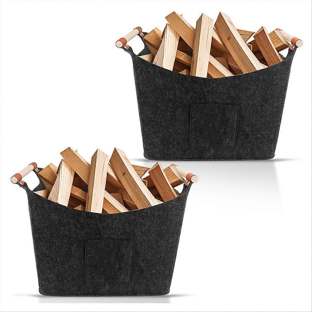 Vedpåse Vedkorg Väska med stor kapacitet Multi-Purpose