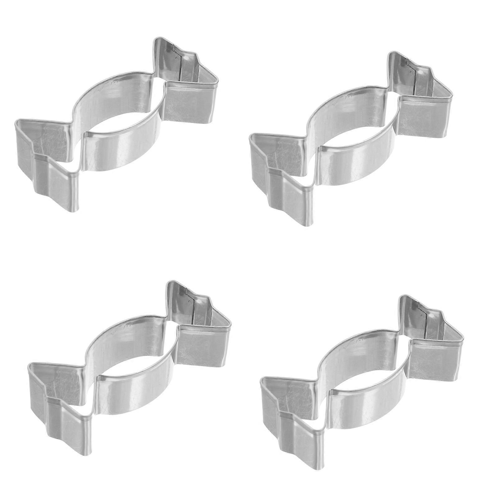 Stainless Steel Cookie Cutters for Baking Use 4Pcs Candy Shape Kitchen Tool