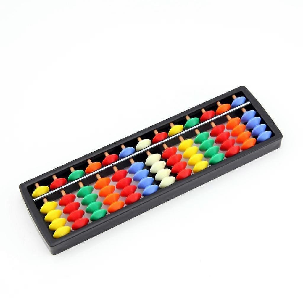 13 Column Soroban Abacus with ColorCoded Beads for Math Training and Learning