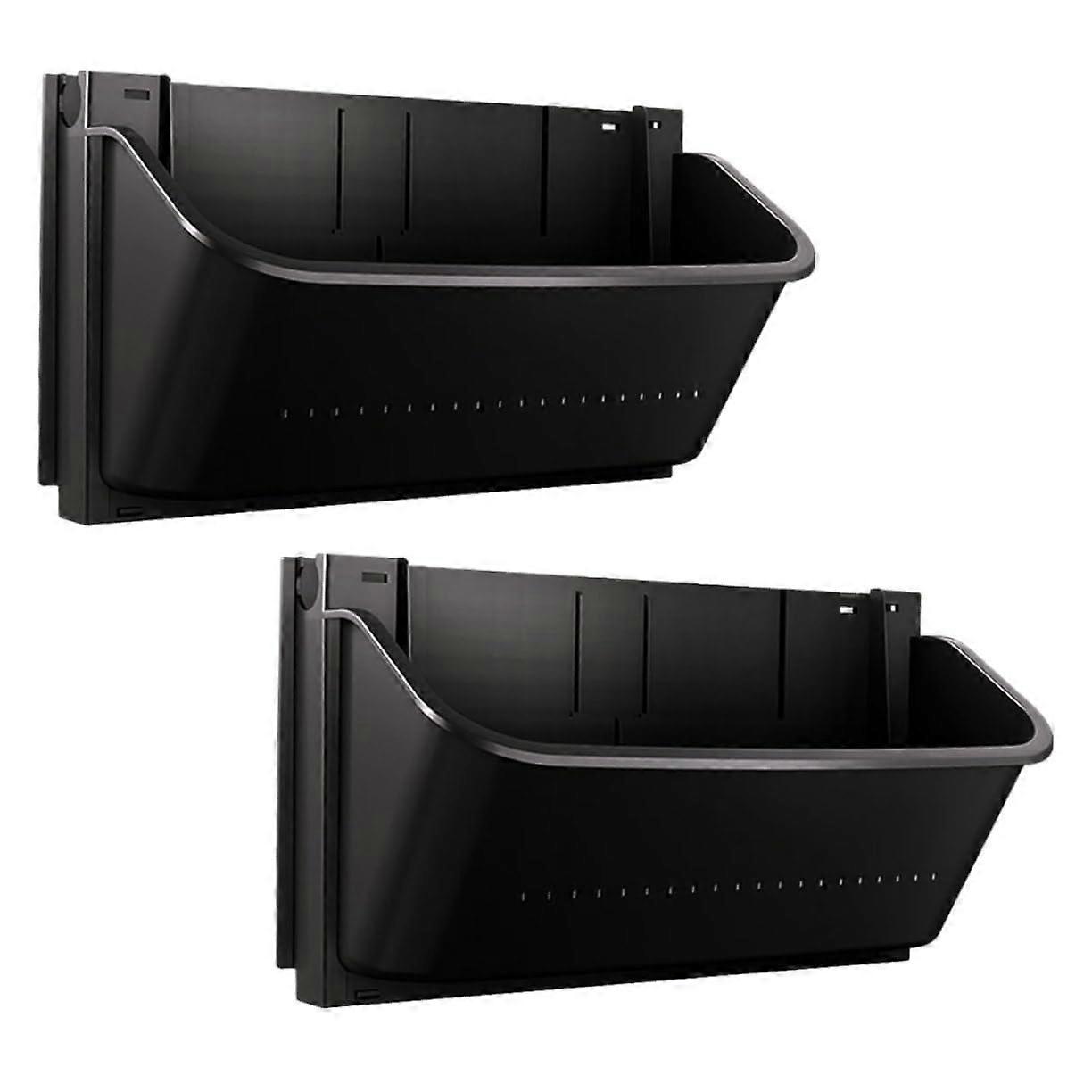 2pcs Plastic Wall Hanging Planter Box Set, SpaceSaving Vertical Indoor Plant Display