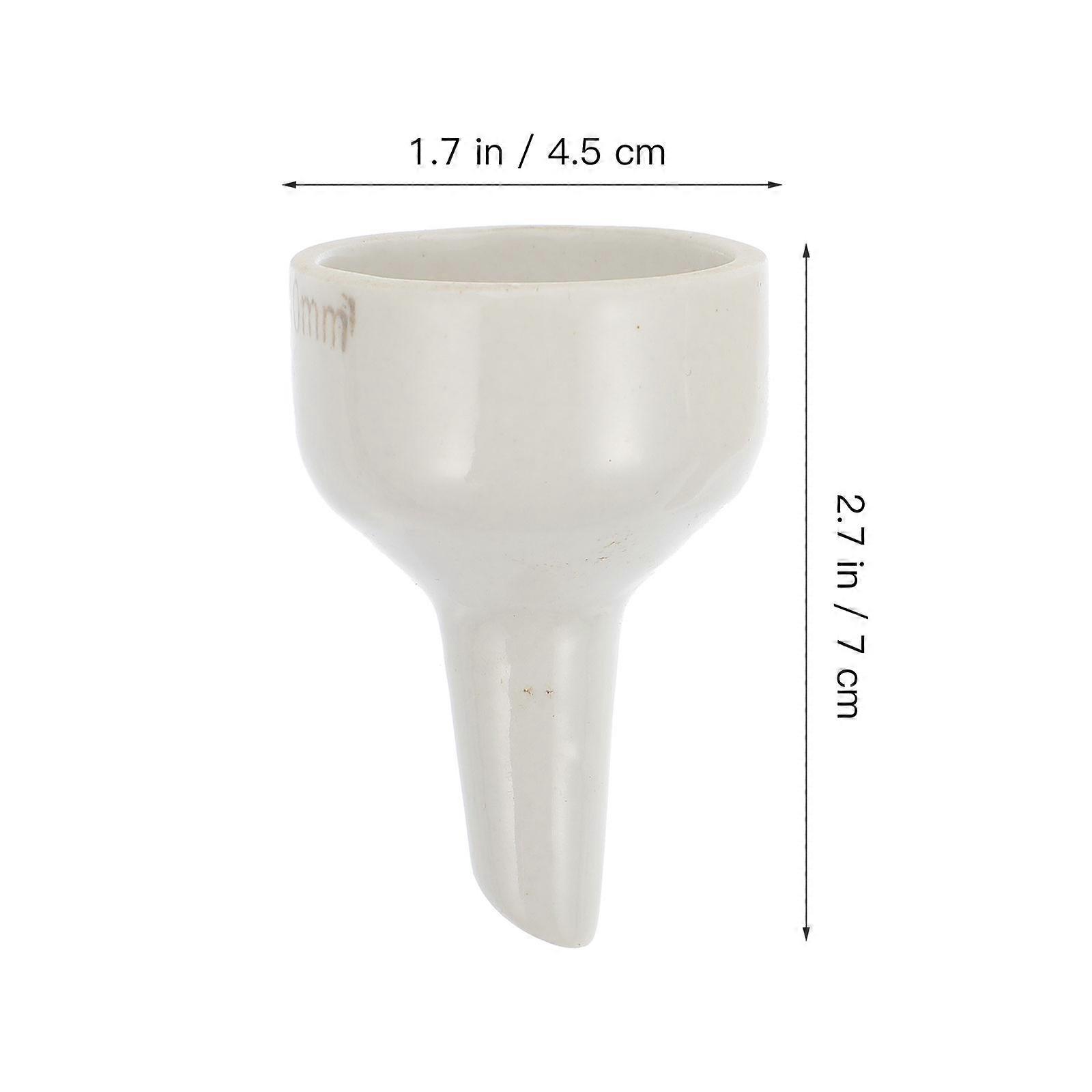 Ceramic Funnel Filtering Funnel for Laboratory 2Pcs White Durable