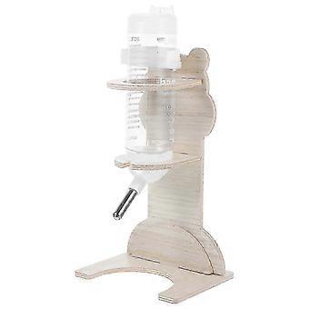 Wasserflaschenhalter für Hamster aus Holz und Kunststoff