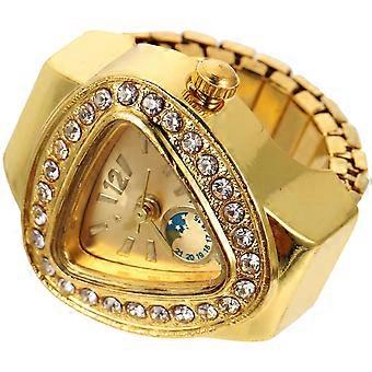 Bague-montre rétro, montre de doigt, cadeau créatif pour hommes et femmes, décoration circulaire, lot de 2