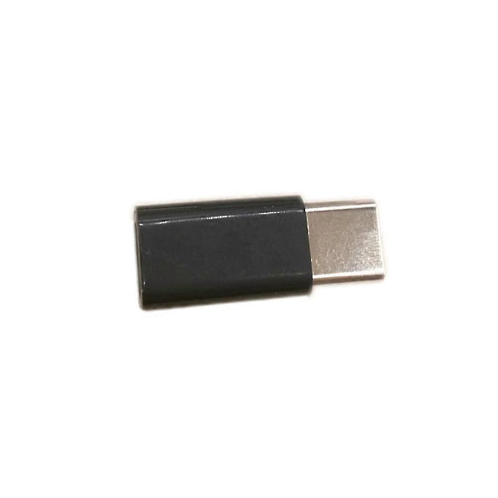 USB Type C to Micro USB Adapter, Black, Reversible Design, Charging Sync Data Transfer, Compatible with USB Type C Devices
