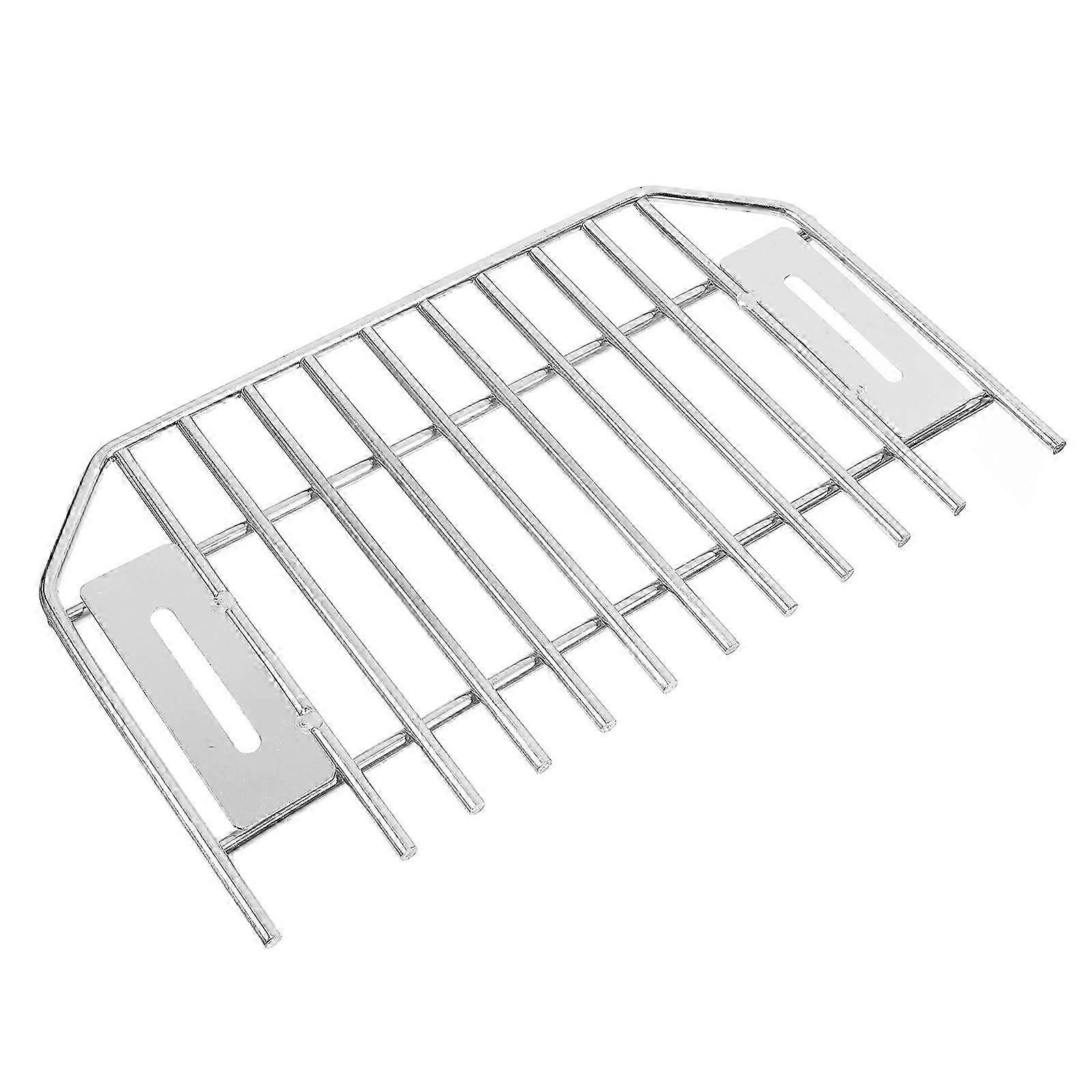 Gutter Downspout Protector Strainer | Silver Metal | For Side & Corner Drains | 1 Set