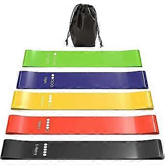 Resistance Band Sport, 5 Resistance Bands Fitness Resistance Bands With Different Levels Of Resistance, Resistance Band With Bag Used For Pilates, Yog