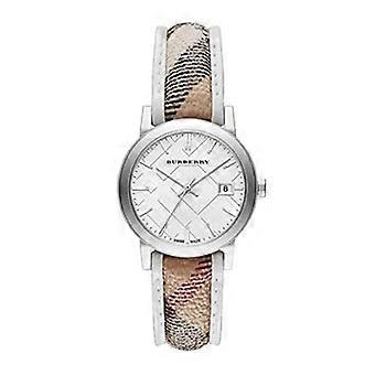 Burberry Ladies Watch The City Haymarket Strap silver 33mm BU9136