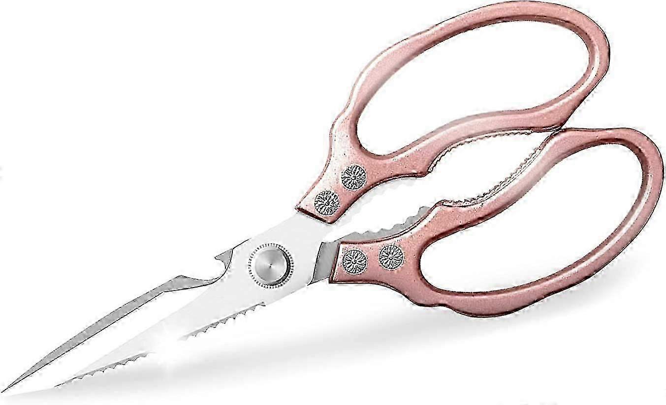 Tesoura de cozinha multiuso profissional e resistente PING 2026 (champanhe)