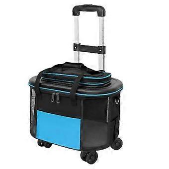 2025 Portable Pet Trolley Case Breathable Dog Cat Carrier With Wheels Pet Suitcase For Going Out Travel