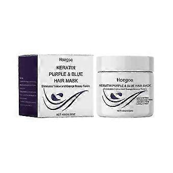 Purple Keratin Hair Mask for Blonde & Bleached Hair, Hydrates, Repairs, and Strengthens