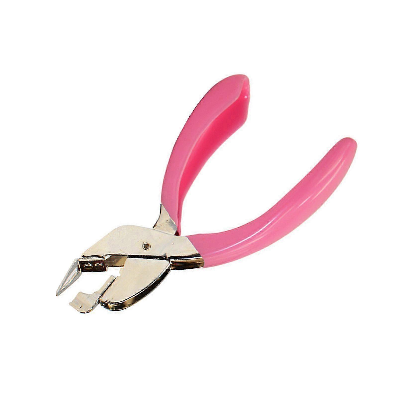 Office Stapler Remover Universal Handheld Nail Puller Stapler Removal Clip (Pink)