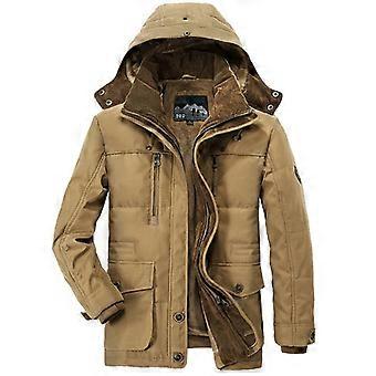 Production of Cotton-padded Men's Winter Velvet Cotton-padded Windproof and Warm Jackets
