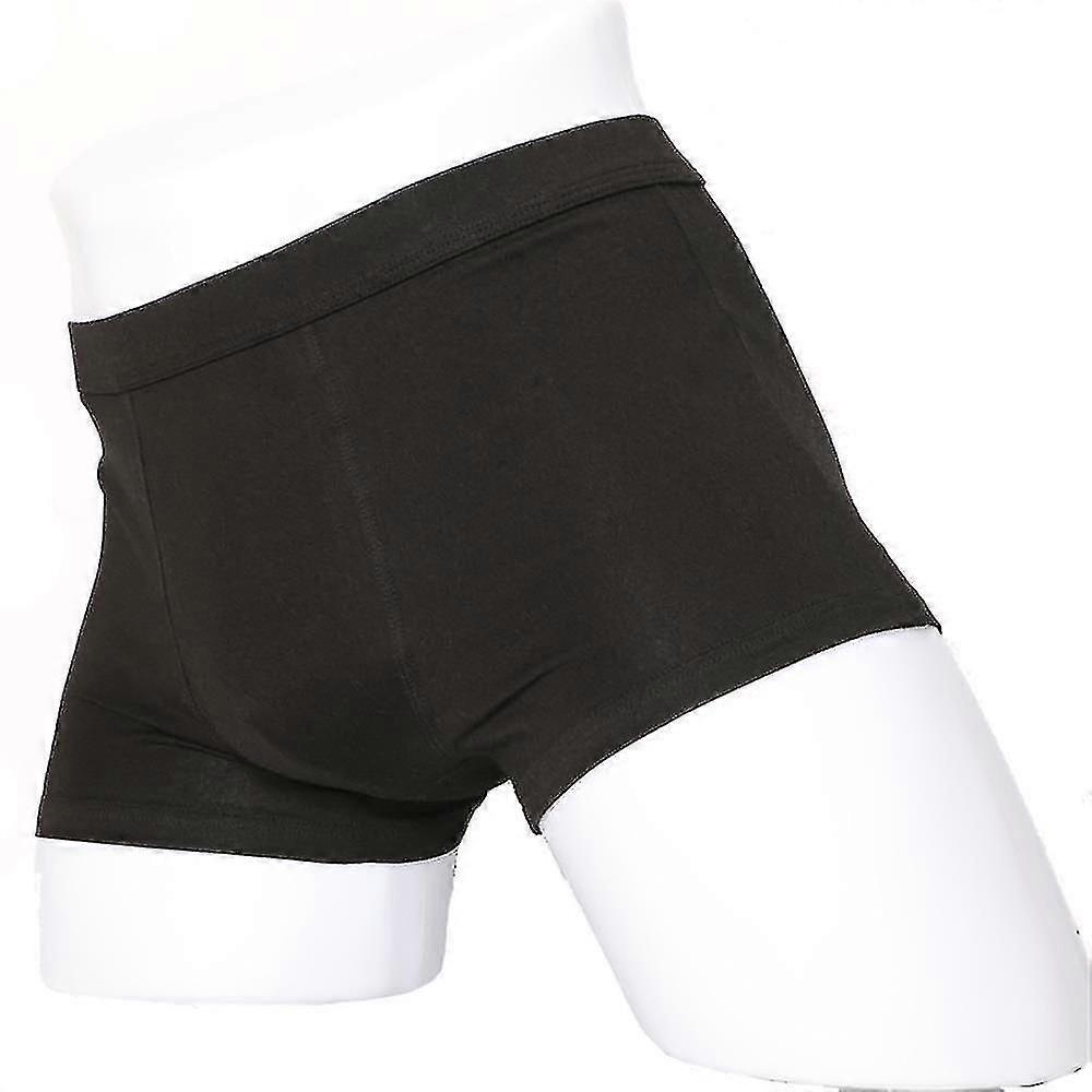 Mens Comfy Boxers Underwear Stretchy Solid Underpants