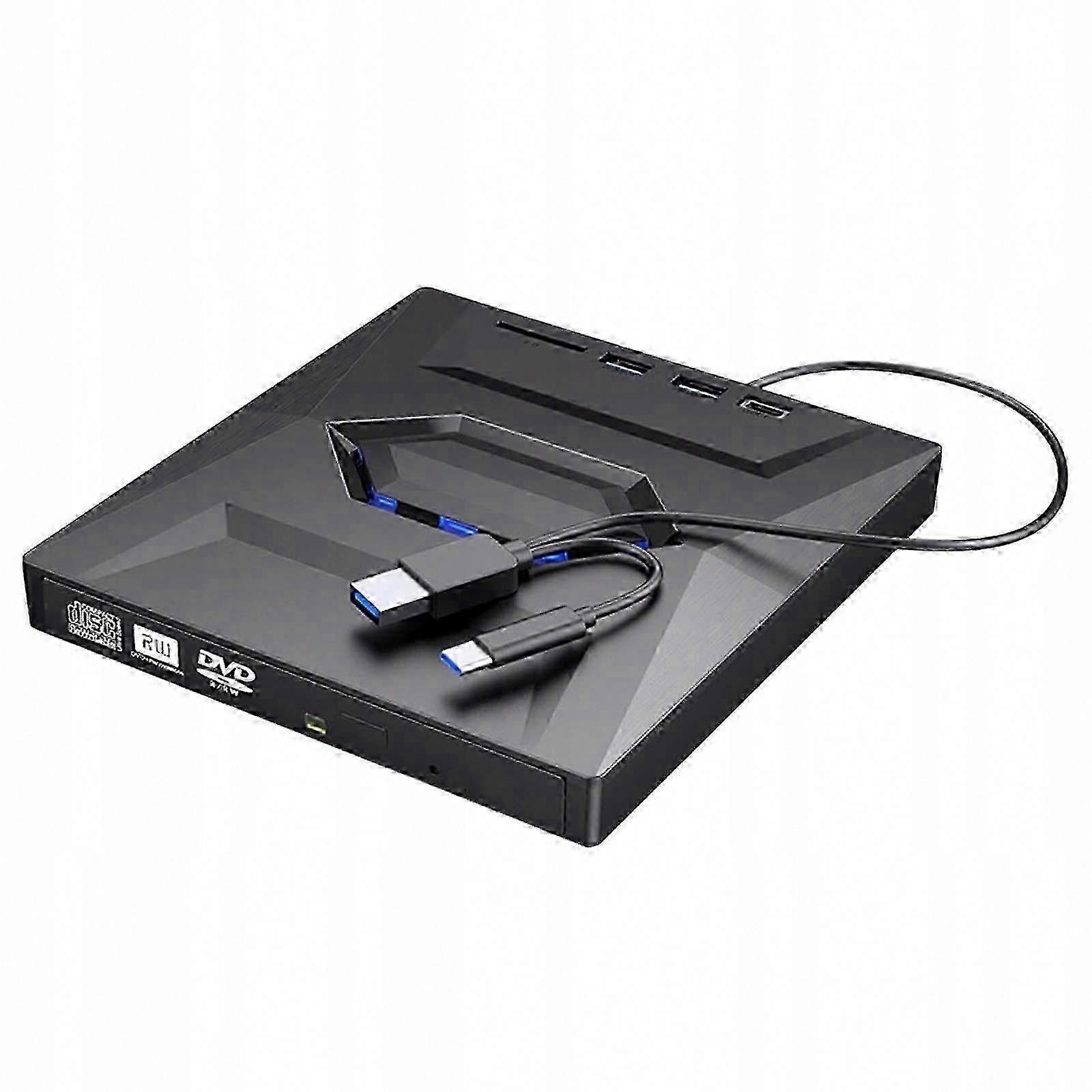 Minidisc Player External DVD Player with Computer Recorder Black