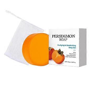 Persimmonsåpe for kroppslukt - Ikke-enal løsning - Persimmon og grønn te-ekstrakt - For menn og kvinner - Mild mot alle hudtyper - Naturlig kroppslukt
