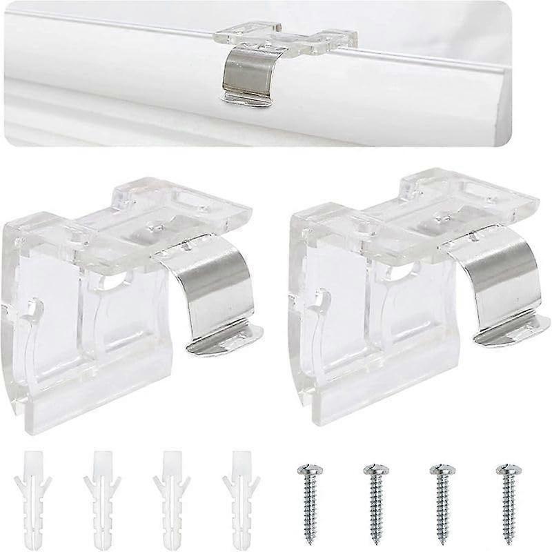 nice 2pcs 25mm Blind Curtain Fixed Installation Code, Curtain Fixing Bracket Fixed Curtain Installation Code