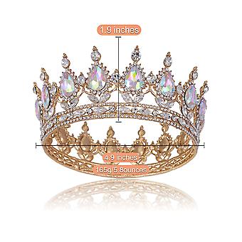 Corone da sposa con strass di cristallo, diademi, corone da ballo, corone da principessa, per donne