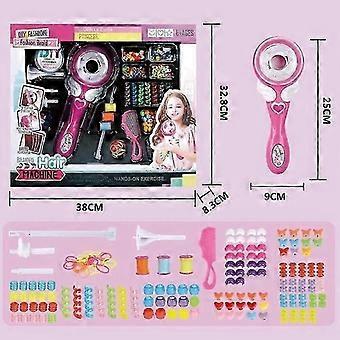 Diy Braiding Hairstyle Tool Electric Automatic Hair Braider Twist Braider Machine Weave Roller Hairstyle Machine Set Child Gift Box