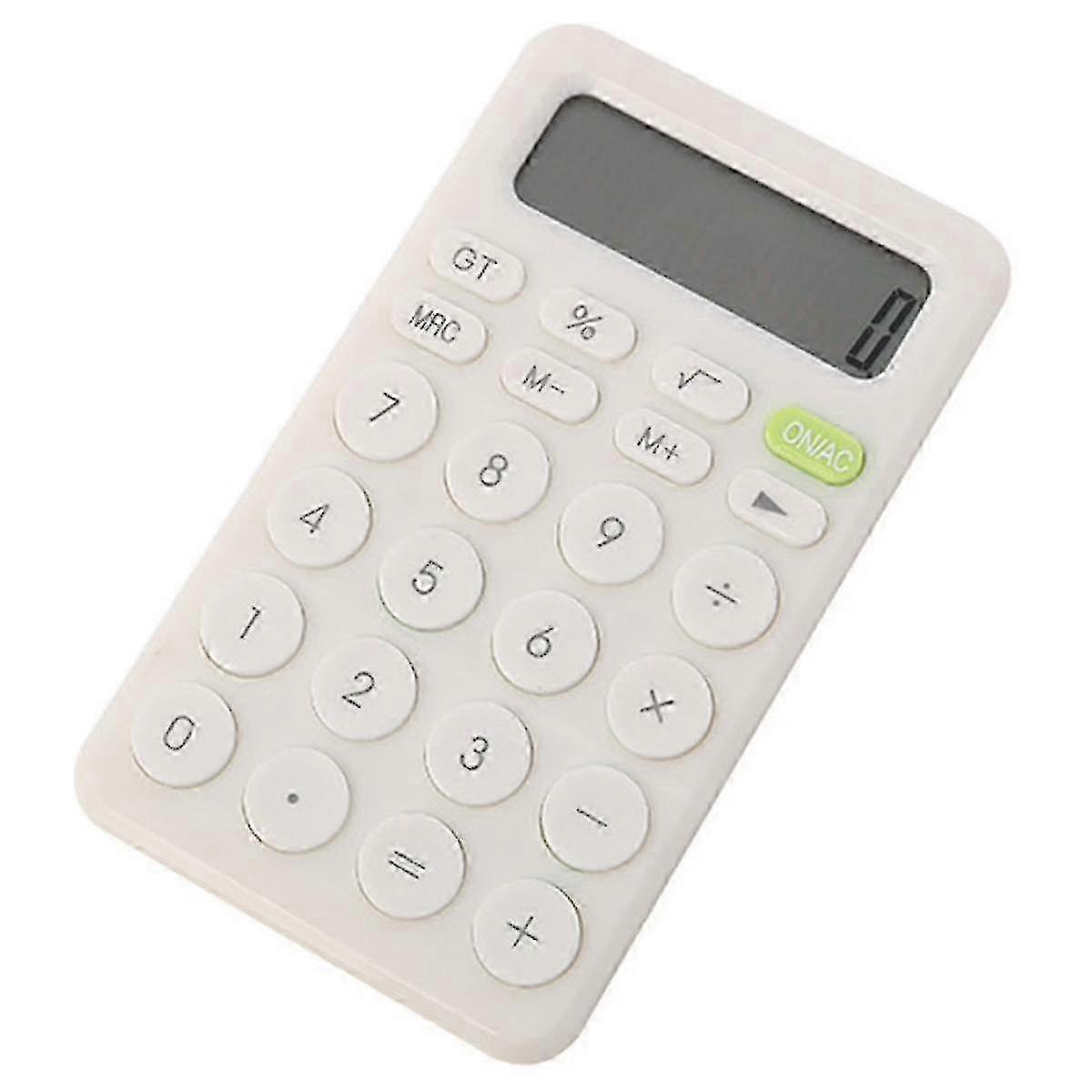 White Portable Scientific Calculator High Sensitivity Keys for Students Office Workers