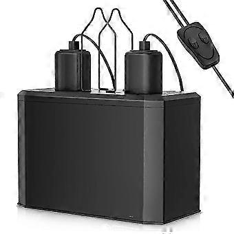 Apparecchio a doppia cupola per lampade per rettili, compatibile con lampada riscaldante e lampadina UVB (max 100W ciascuna) con riflettore, per B DO